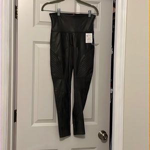NWT Spanx Faux Moto Leather Leggings